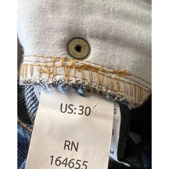 ANTHEM 77 MENS STRAIGHT LEG JEAN DARK WASH SIZE 30X32 NWOT - Picture 4 of 9